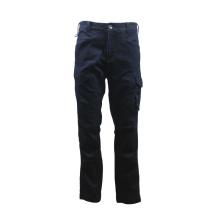 high quality navy blue 100% cotton waterproof fire retardant suit pants for adults